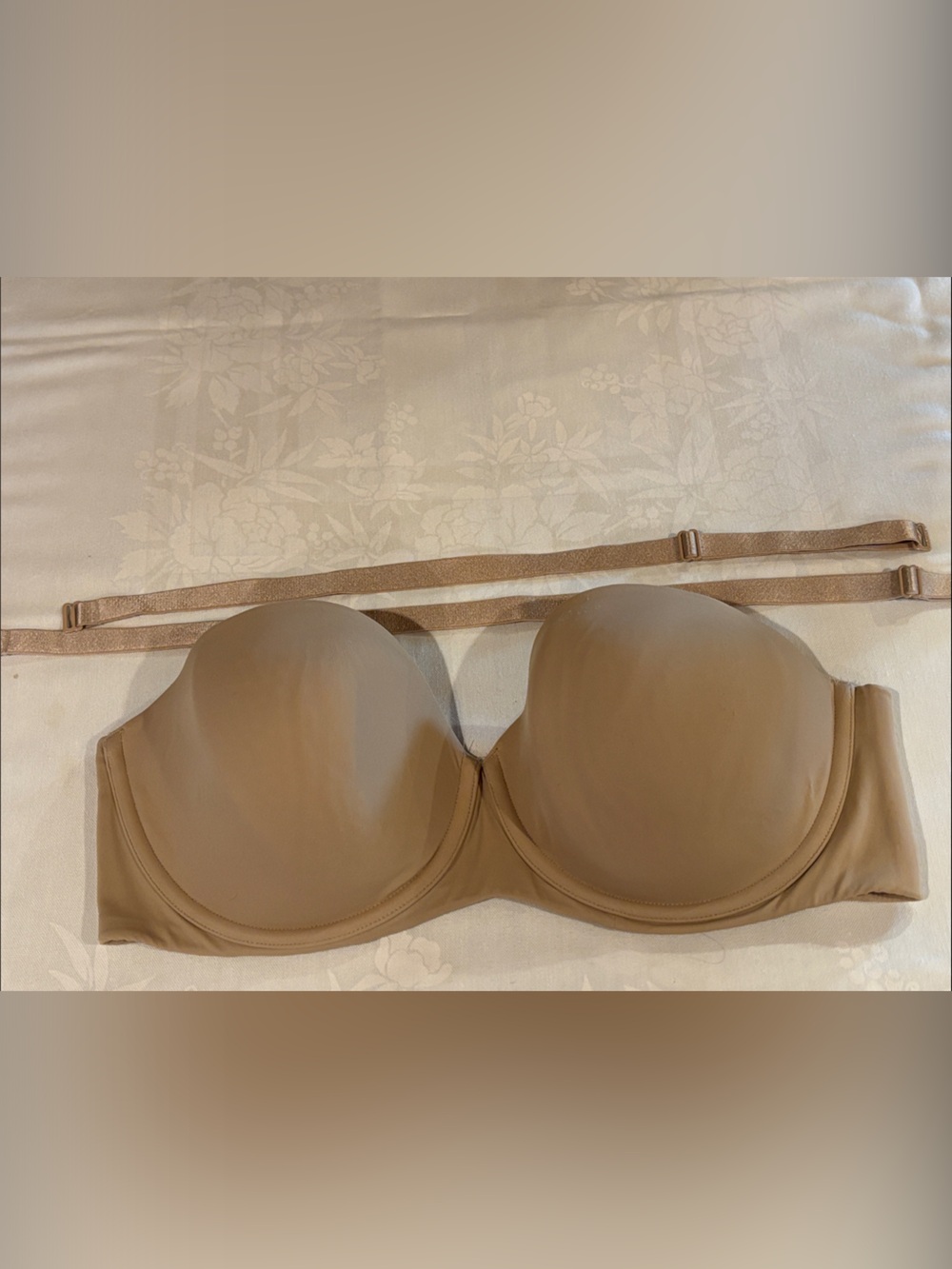 Cacique Strapless Bra in Nude Tan with Removable Straps